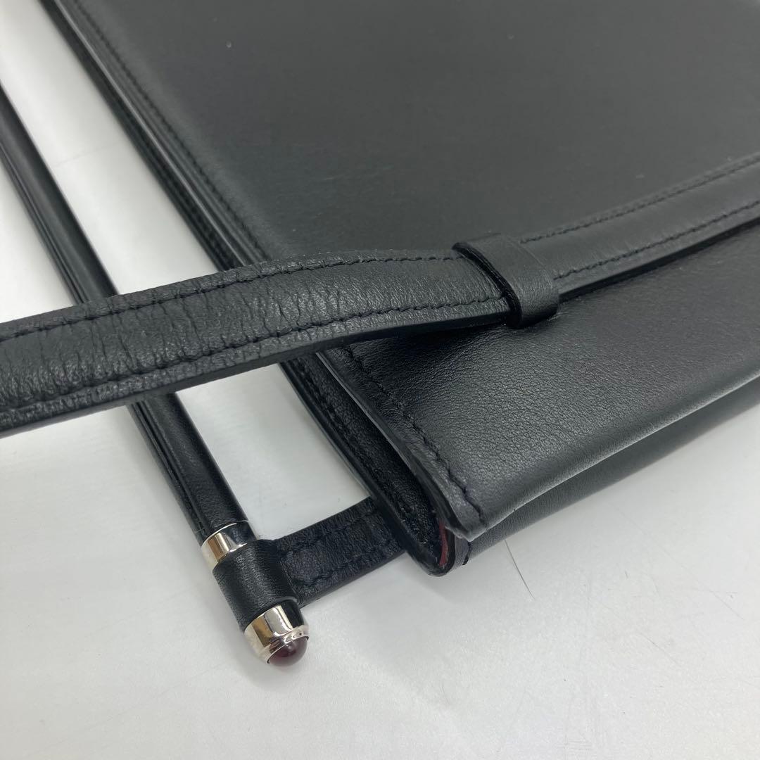 カルティエ カボション マスト ライン カーフスキン フォーマル ハンドバッグ