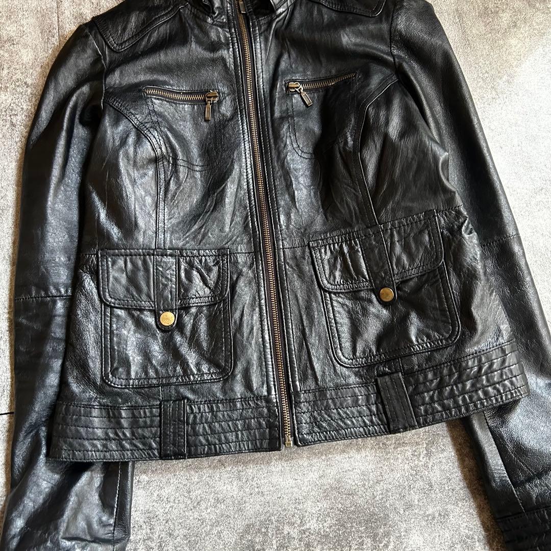 通販ファッション - archive grunge leather jacket y2k black R114660158