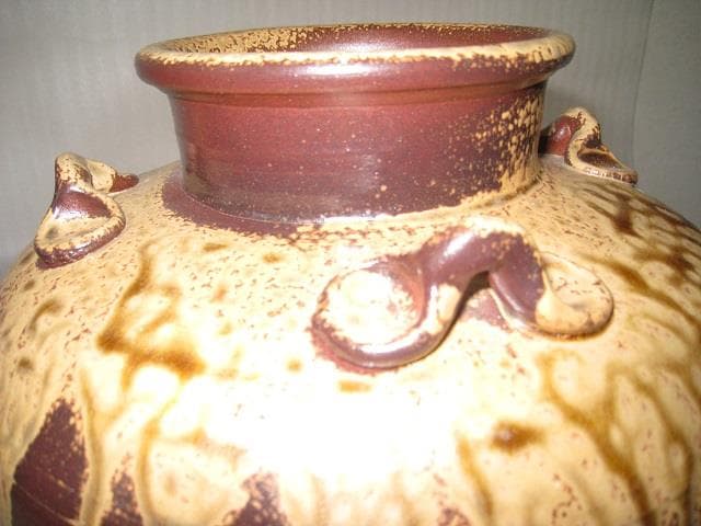 陶芸 備前焼 壺 作者「西山寛治」日本伝統工芸 備前焼 西山寛治作 大鉢 美