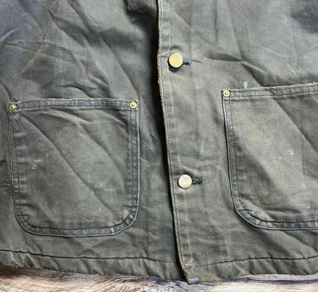 な*き様 【USA製 90s】Carhartt ダックチョアコート ブランケット