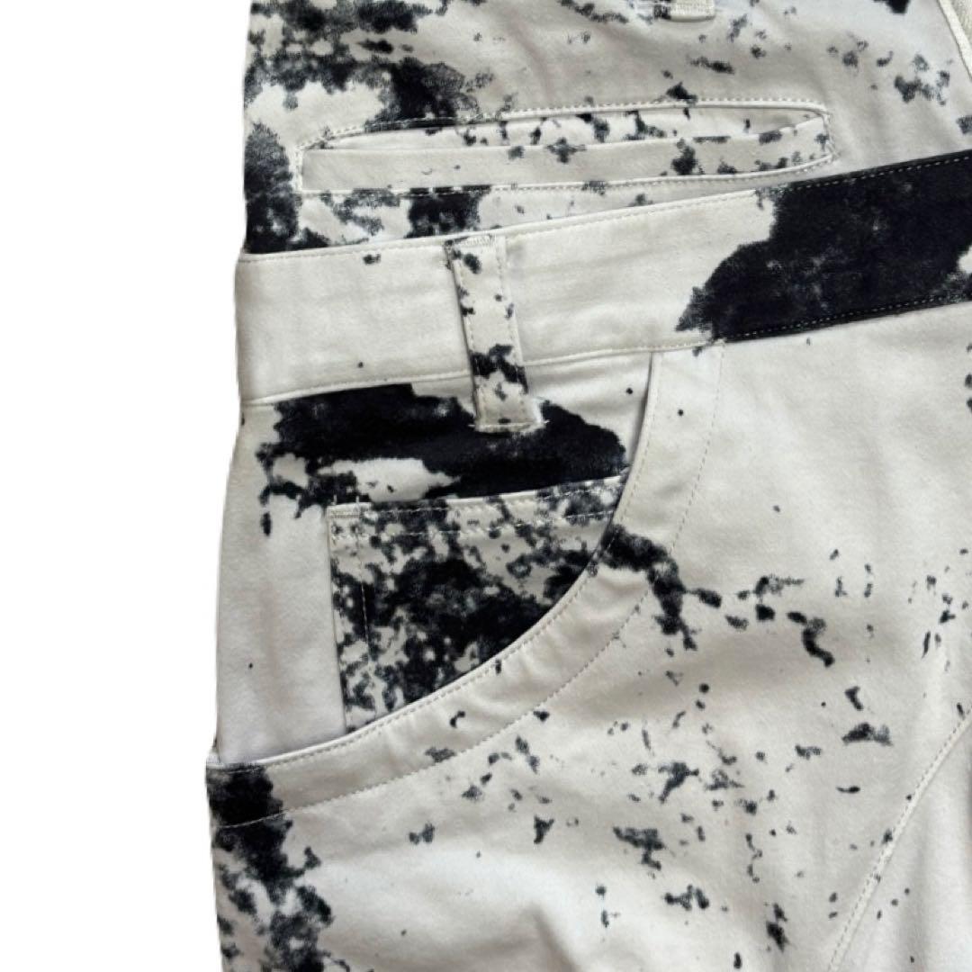 bajra. 墨スプラッシュ柄トリプルウエストジョッパーズ/ソフトサルエル