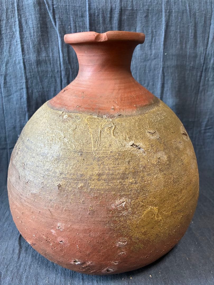 古備前 蕪徳利 被せ焼 酒器 花入れ - メルカリ