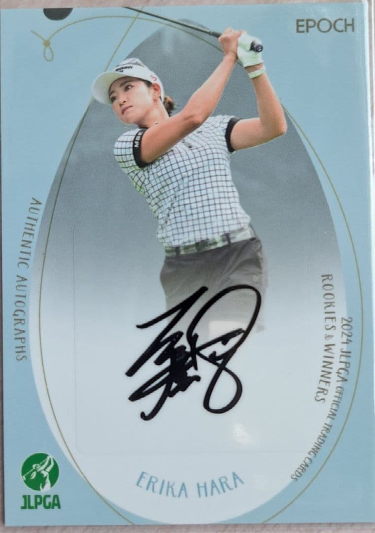 10枚限定 JLPGA 原英莉花 2024女子プロゴルフ 直筆サイン 2/10