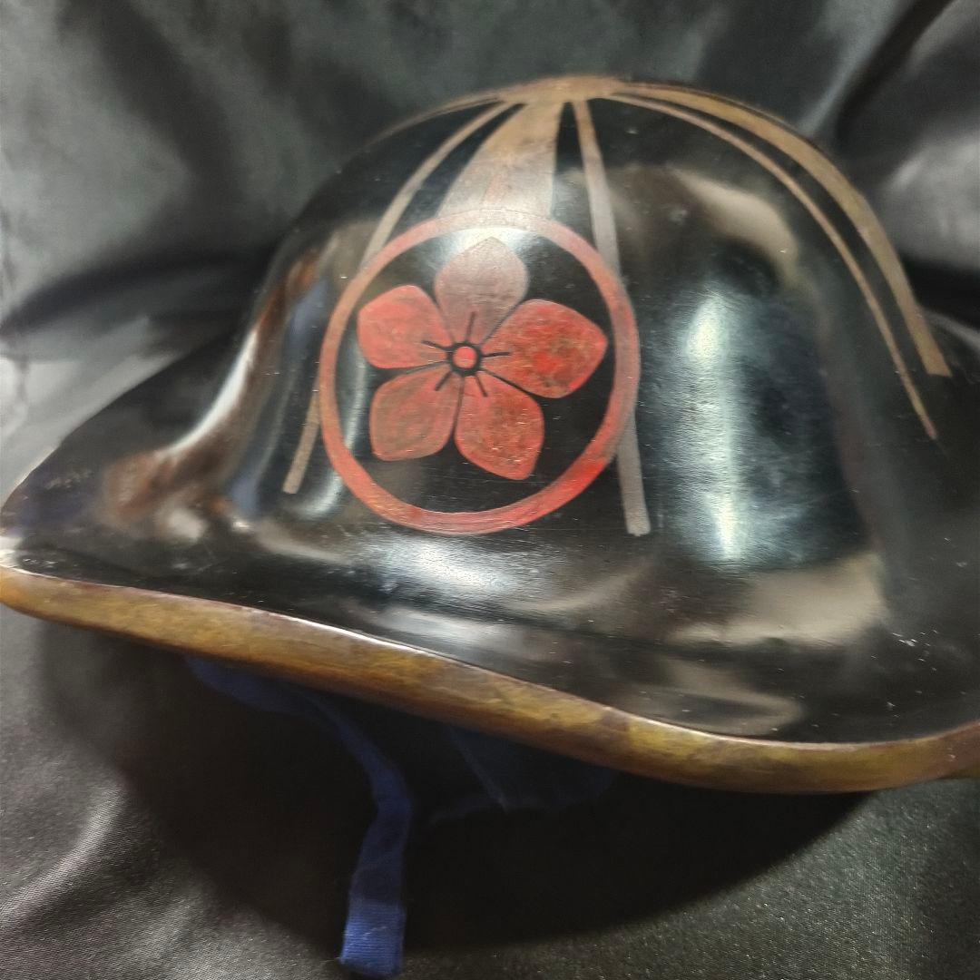 家紋付陣笠 本家 江戸骨董 時代物 漆塗り 古美術 旧家蔵出 蒐集家放出極上品