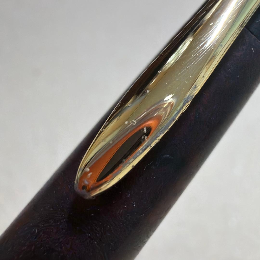 希少 野原工芸 特上花梨瘤杢 シャーペン 0.5mm ゴールド金具 固定式