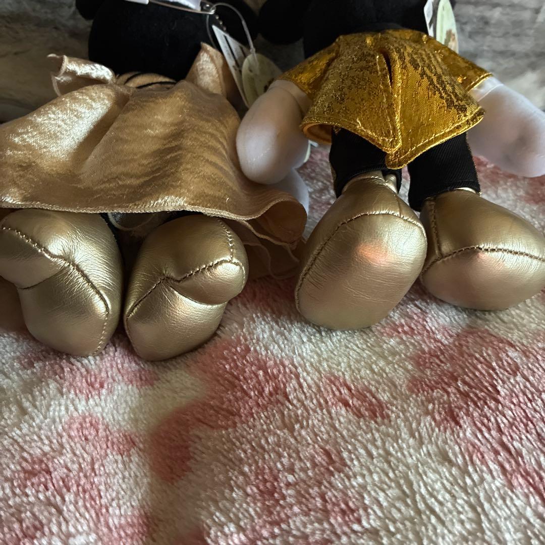 マジカルミュージックワールドフォレストシアターぬいぐるみバッジ　ミッキーミニー