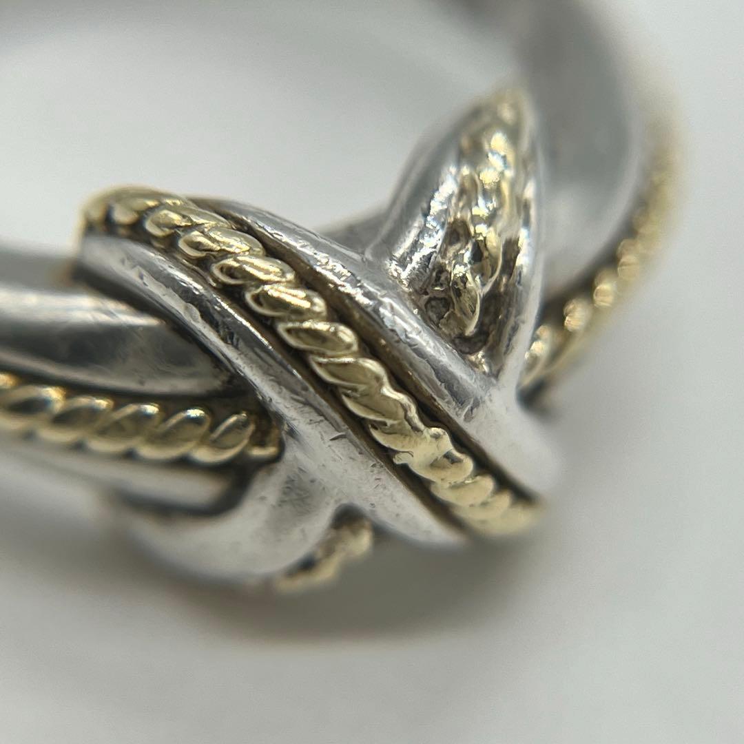 ティファニー TIFFANY&CO シグネチャークロス リング 13号 コンビ