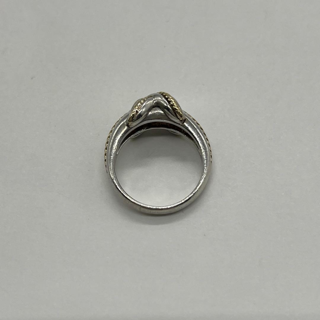 ティファニー TIFFANY&CO シグネチャークロス リング 13号 コンビ