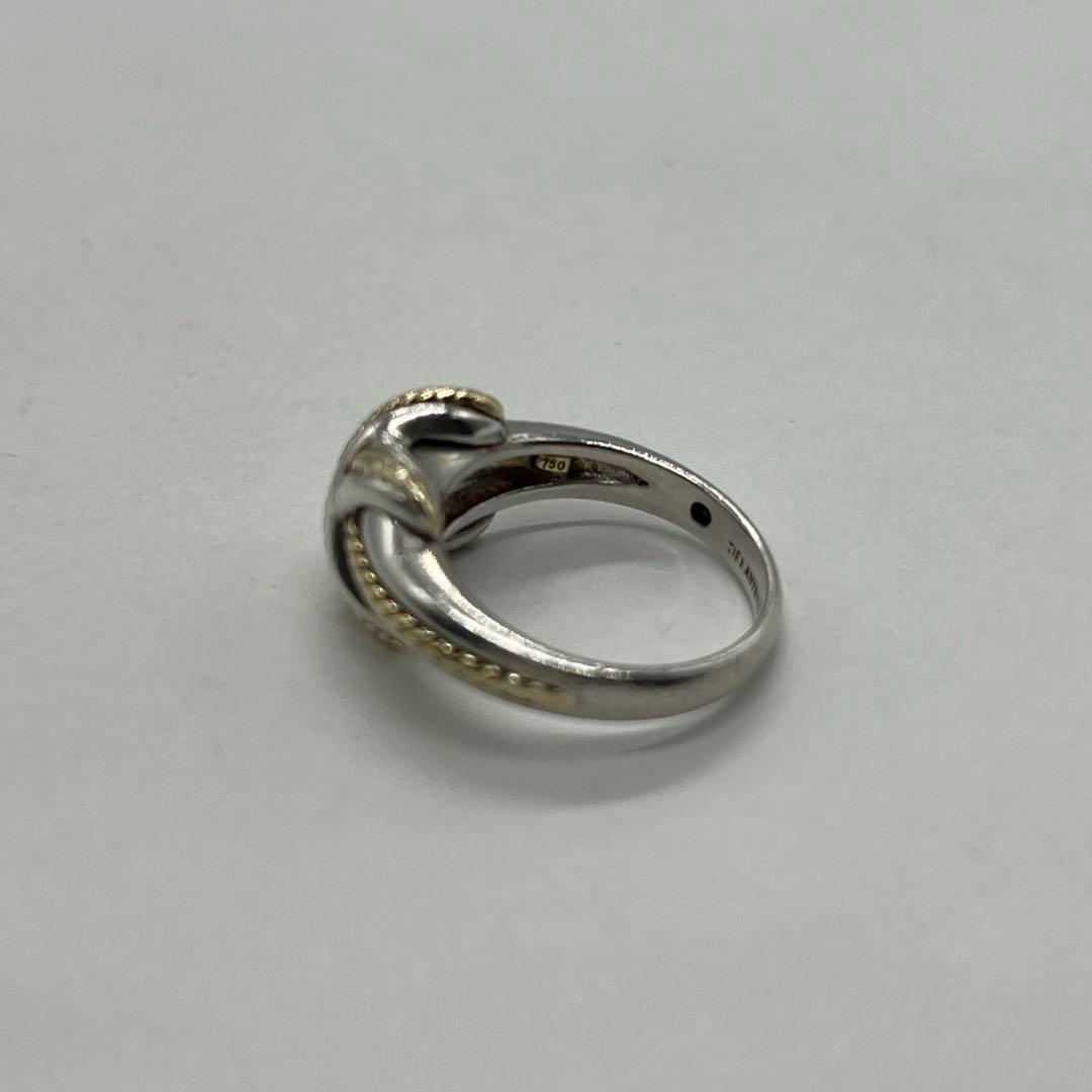 ティファニー TIFFANY&CO シグネチャークロス リング 13号 コンビ