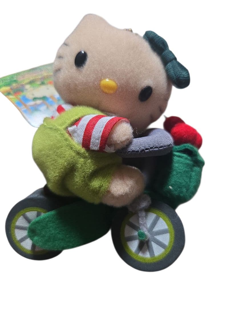 サンリオ ハローキティ 青りんご パイル生地 ぬいぐるみ 2002年製 激