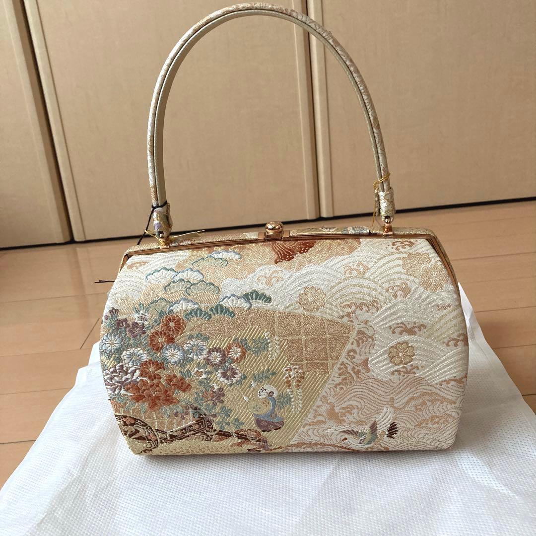 沙織 正絹西陣織 高級草履バック セット 日本製 Mサイズ