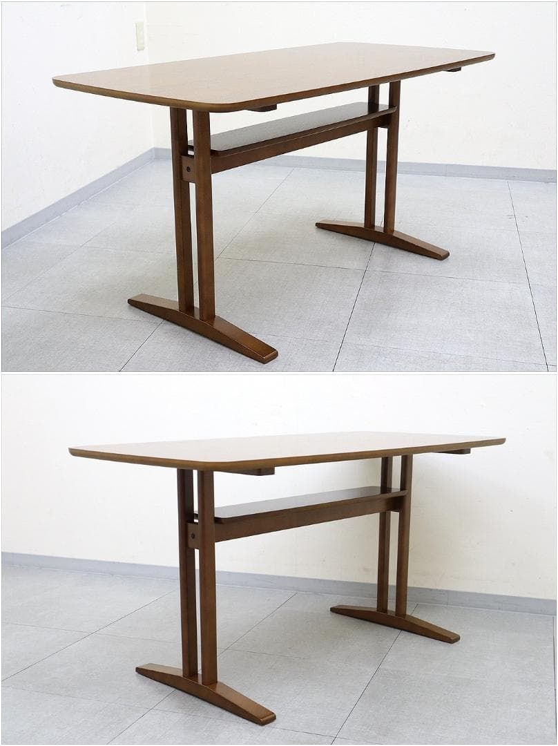 美品 カリモク60 カフェテーブル1200 ウォールナット 食卓 机 テーブル