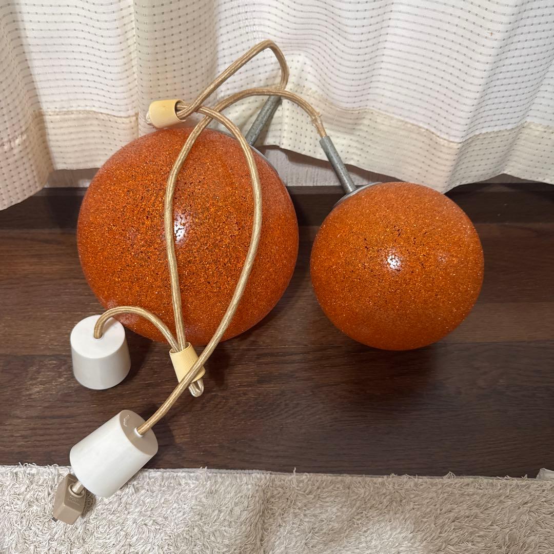 みん様専用 照明 ライト ランプシェード ナショナル 樹脂製 オレンジ