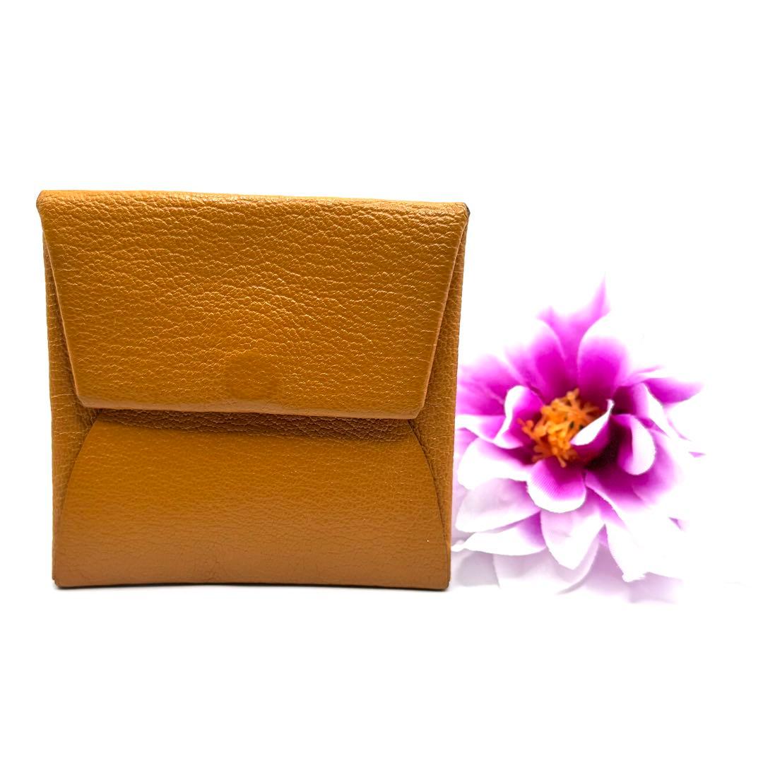 値下げ★新品同様✨エルメス ケース バスティア ヴェルソ レザー キャメル