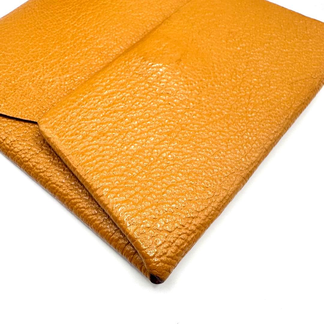 値下げ★新品同様✨エルメス ケース バスティア ヴェルソ レザー キャメル