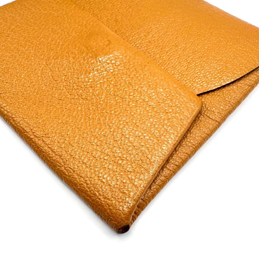 値下げ★新品同様✨エルメス ケース バスティア ヴェルソ レザー キャメル