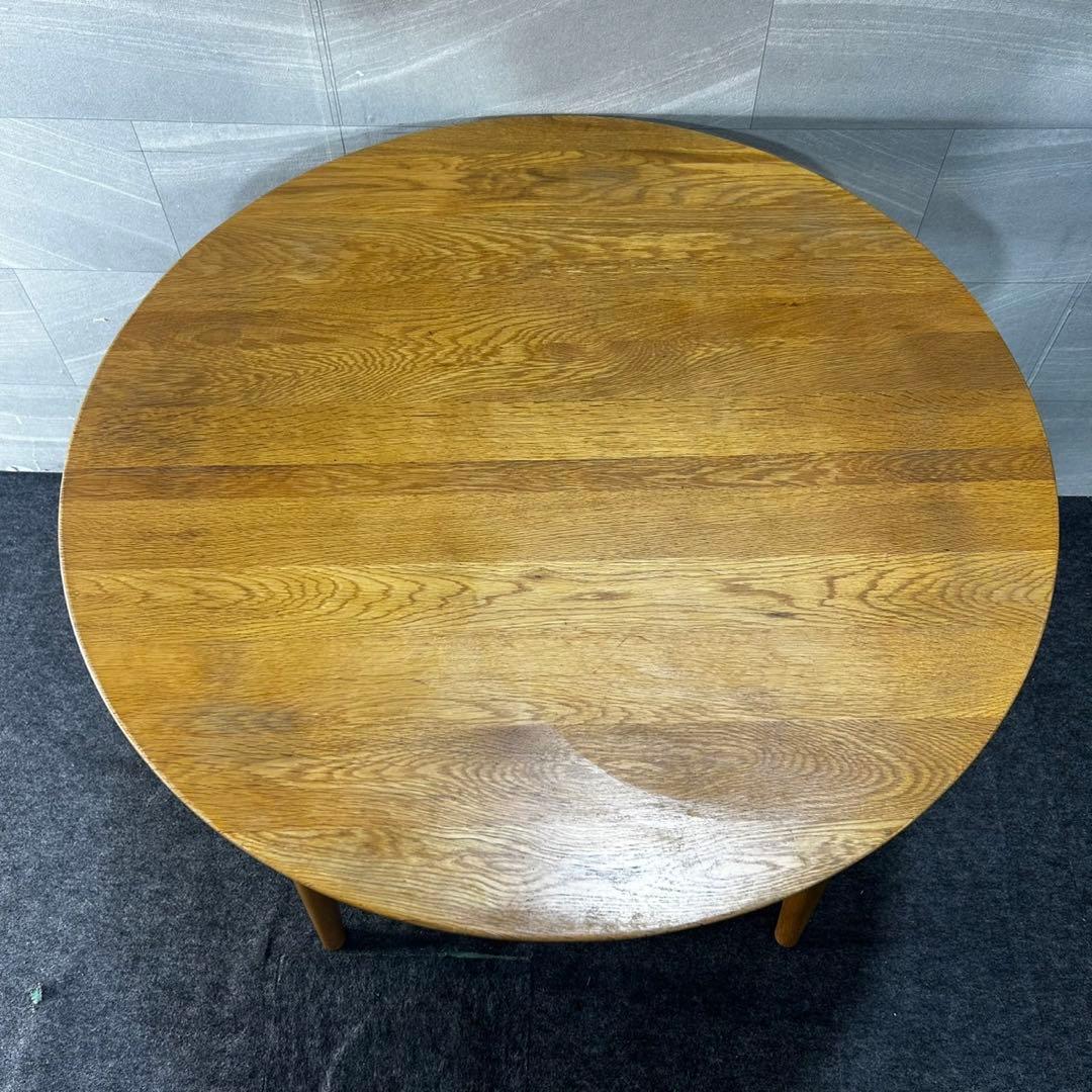 大塚家具 ダイニングテーブル シネマ 直径90cm オーク材 家具 d4644