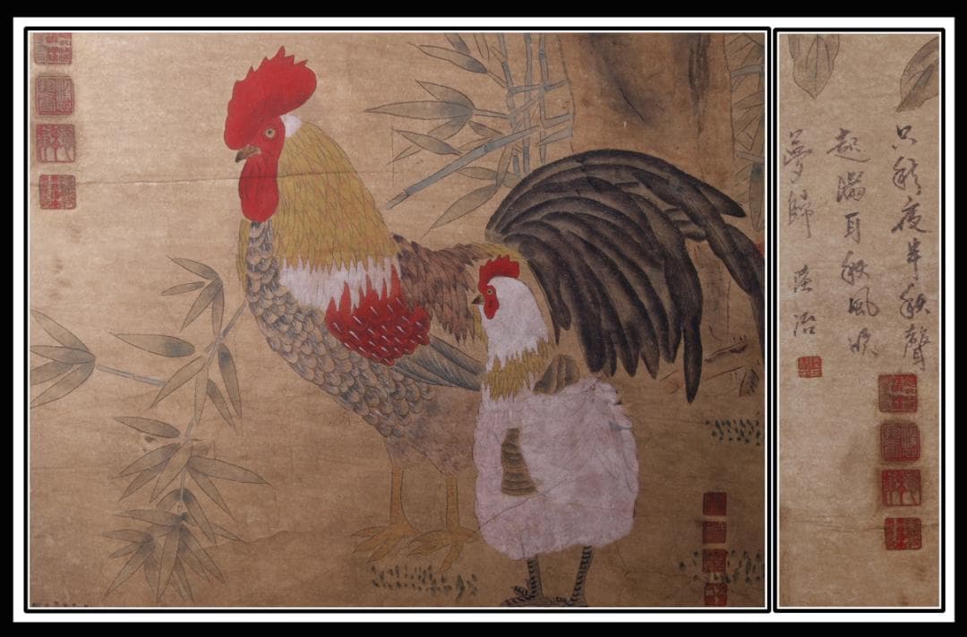 人物図 中国林春 明時代 肉筆保證 唐物唐本 掛け軸 AK933A12-3