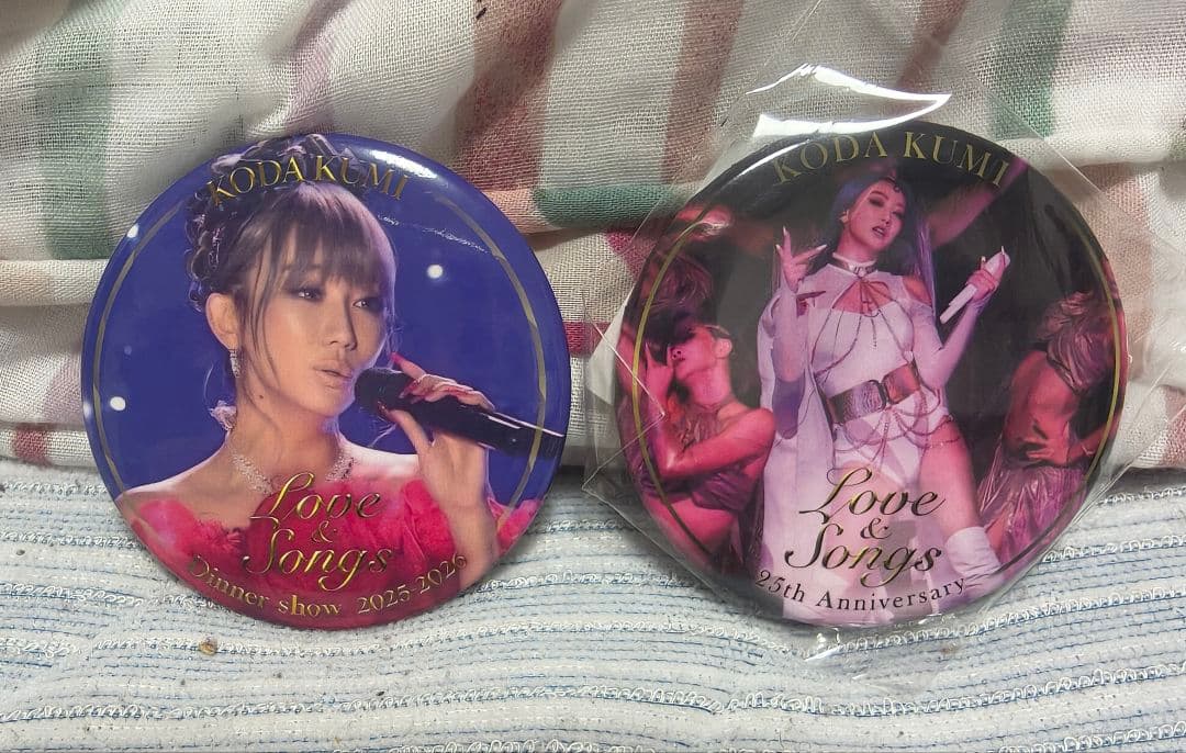 倖田來未 ディナーショー2024＆2025−2026缶バッジ 2個