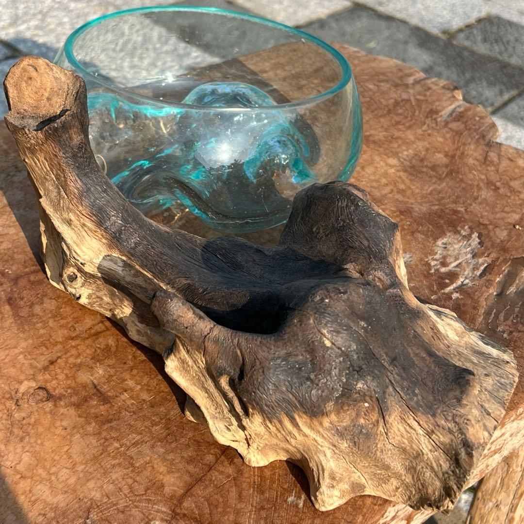 流木ガラスオブジェB20C 花瓶 金魚鉢 ガーデニング テラリウム 観賞魚 容器
