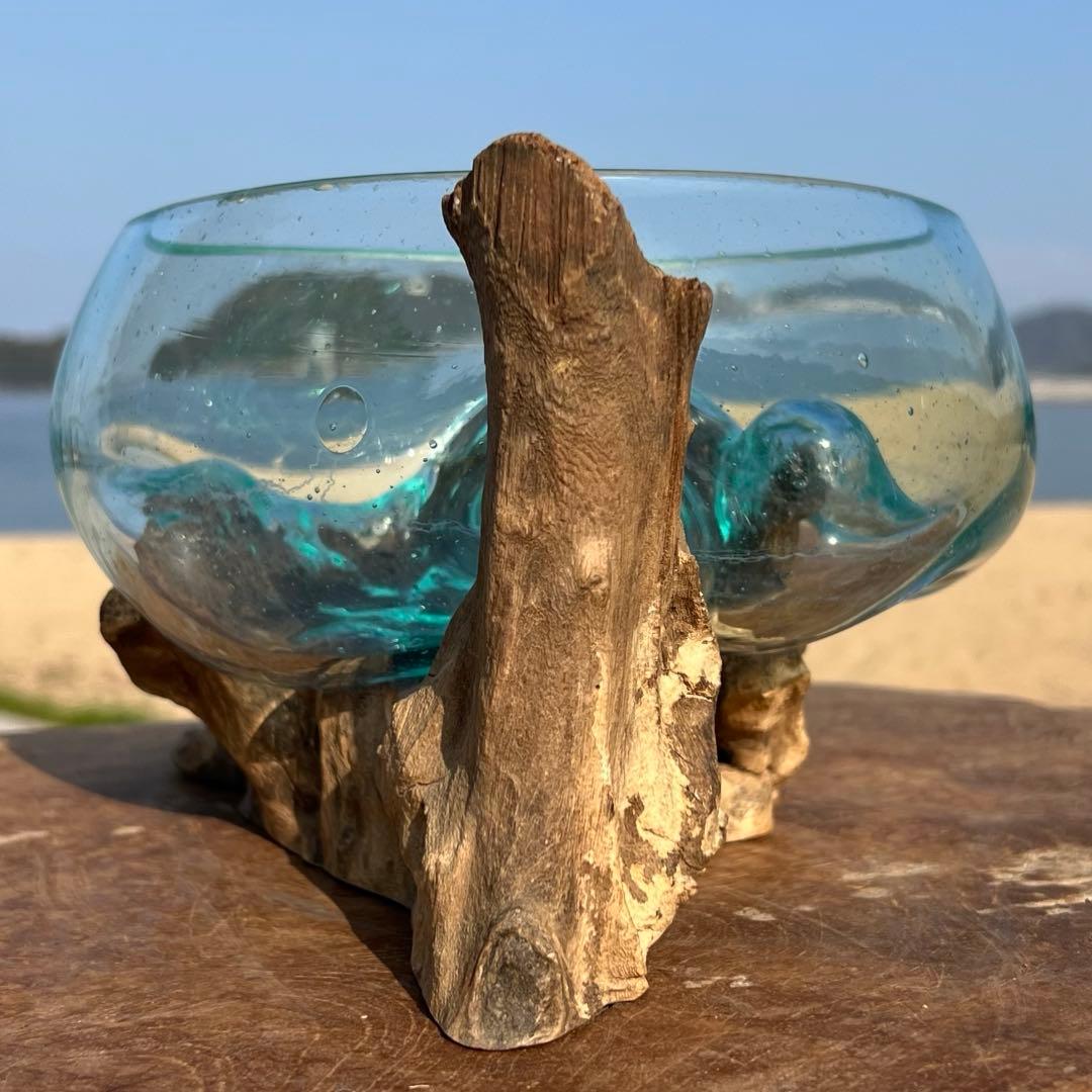 流木ガラスオブジェB20C 花瓶 金魚鉢 ガーデニング テラリウム 観賞魚 容器