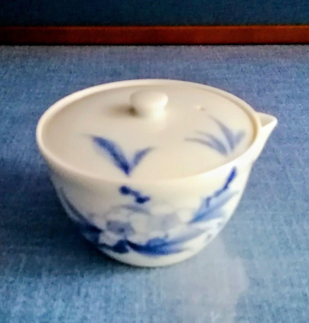 煎茶道具 京焼宝瓶急須 木箱付