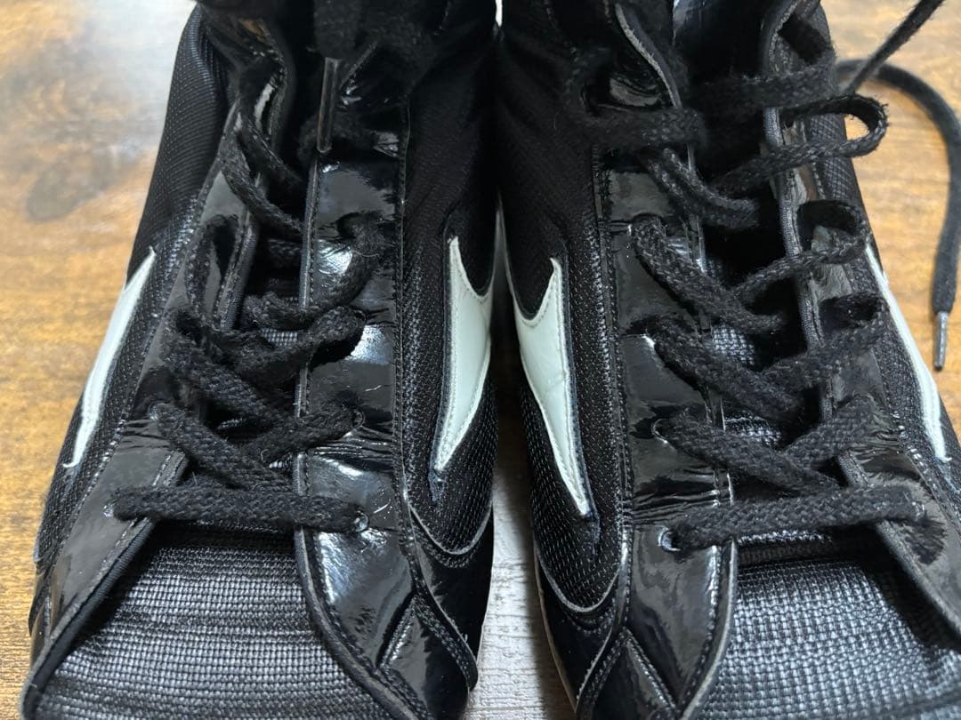 Mizuno ミズノ ボクシングシューズ 黒/白 ハイカット25.5cm 楽天市場