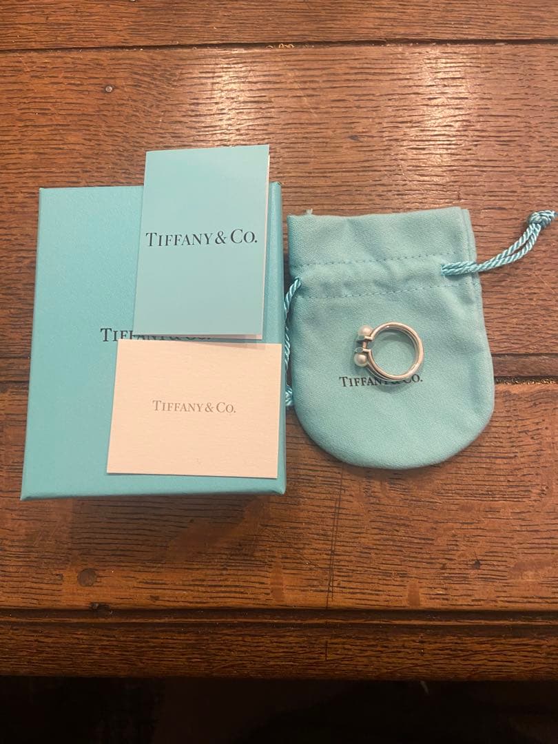 Tiffany & Co. ダブルパールリング　値下げ不可