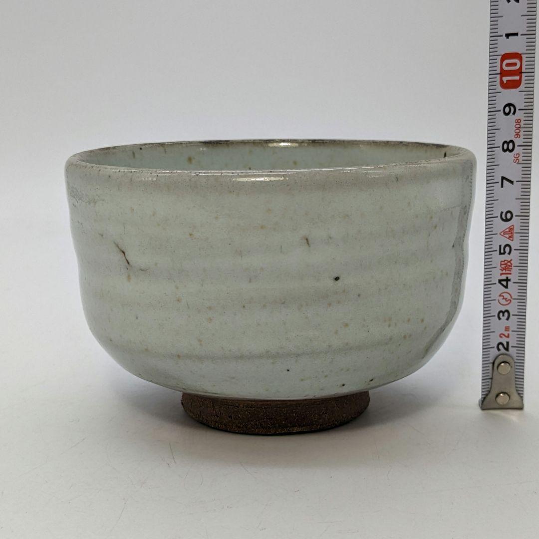 寺池静人 京焼 灰釉茶盌 共箱 清水焼 抹茶碗 抹茶茶碗 茶道具 茶器