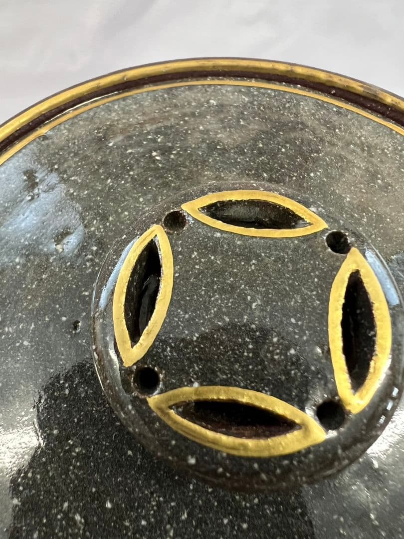 赫土地銹釉尾花画 水指 清閑寺窯 杉田祥平