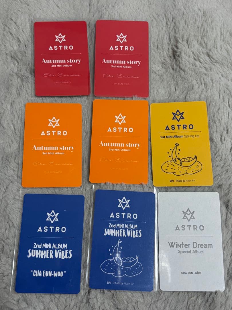 ASTRO アストロ　四季アルバム　トレカ　証明写真　旧譜　チャウヌ　ウヌ