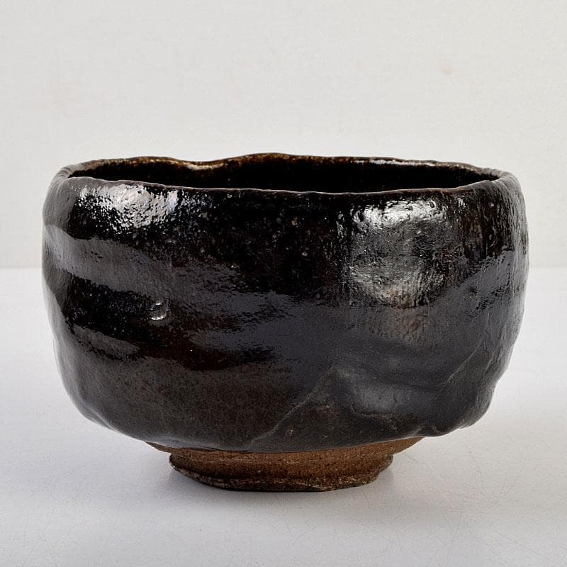 茶道具 大徳寺宙宝和尚在判 黒楽茶碗 時代箱 V 9264