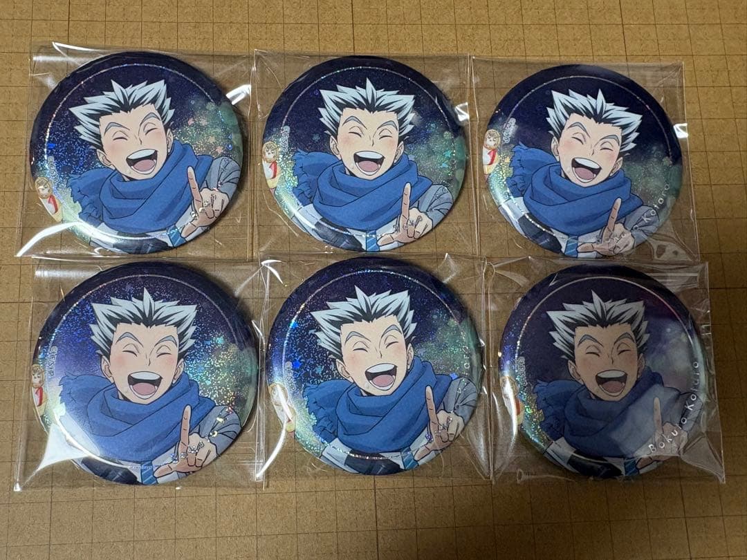 ハイキュー！！ コスモワールド 缶バッジ 引き 木兎光太郎 - メルカリ
