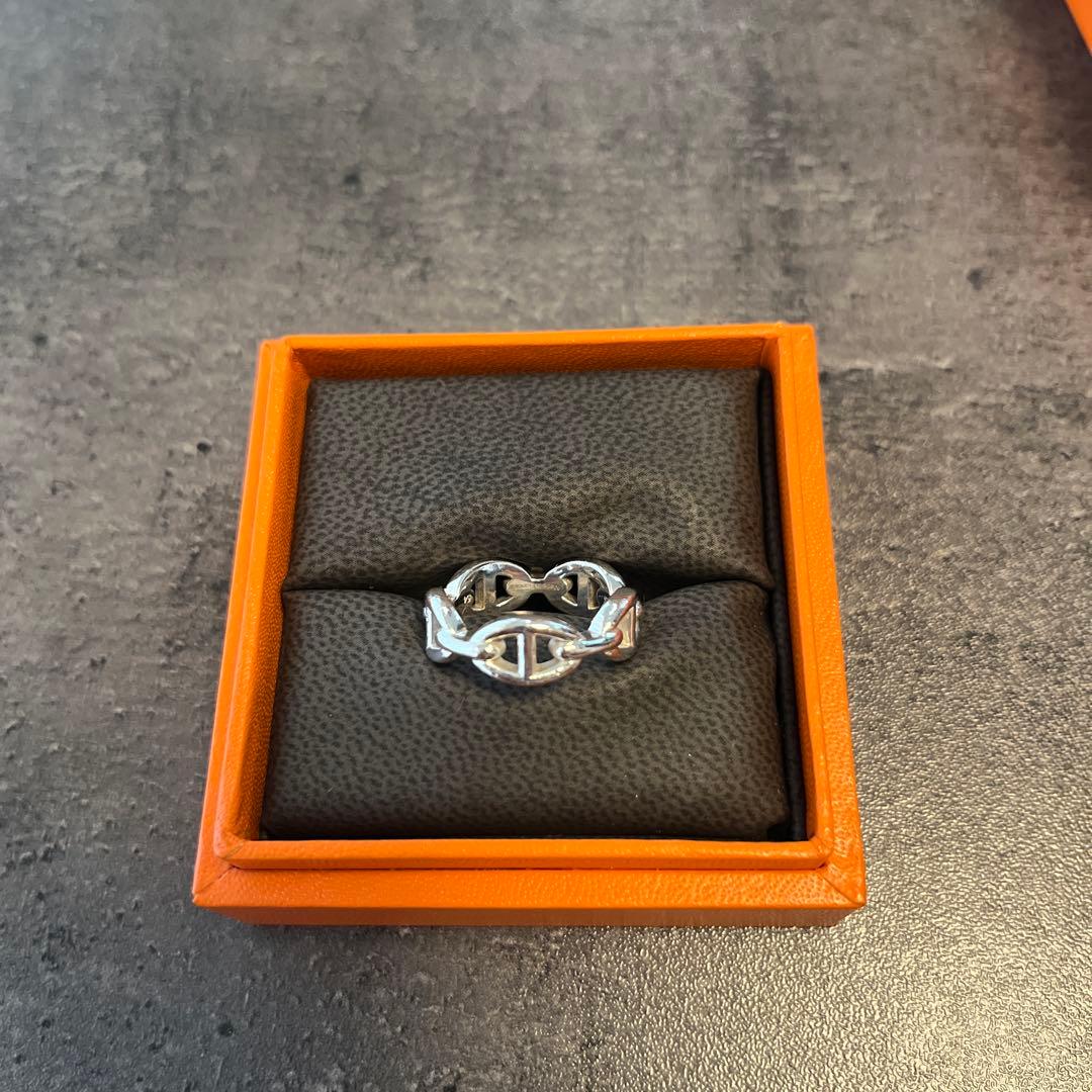 エルメス　シェーヌダンクル　アンシェネ　PM シルバー　リング