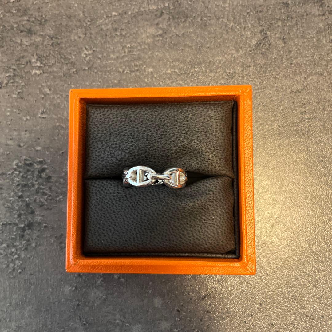 エルメス　シェーヌダンクル　アンシェネ　PM シルバー　リング