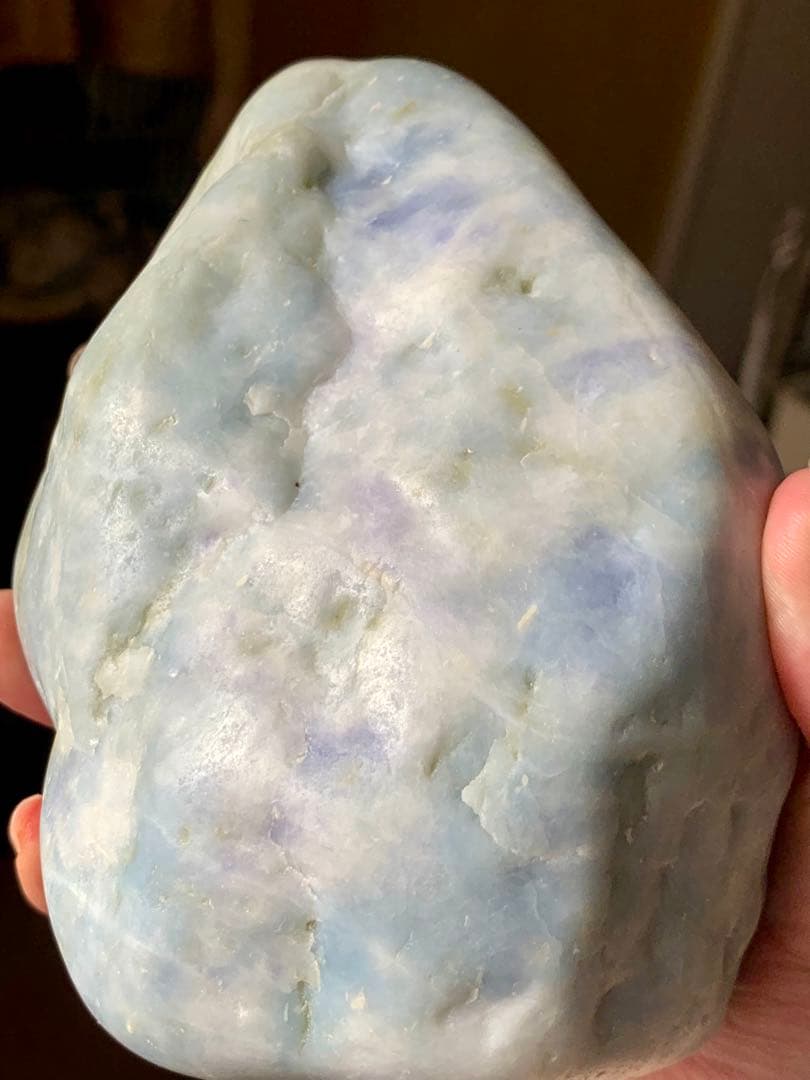 海翡翠 海石 糸魚川ラベンダー翡翠 原石 青紫ひすい 水石 根付 国産