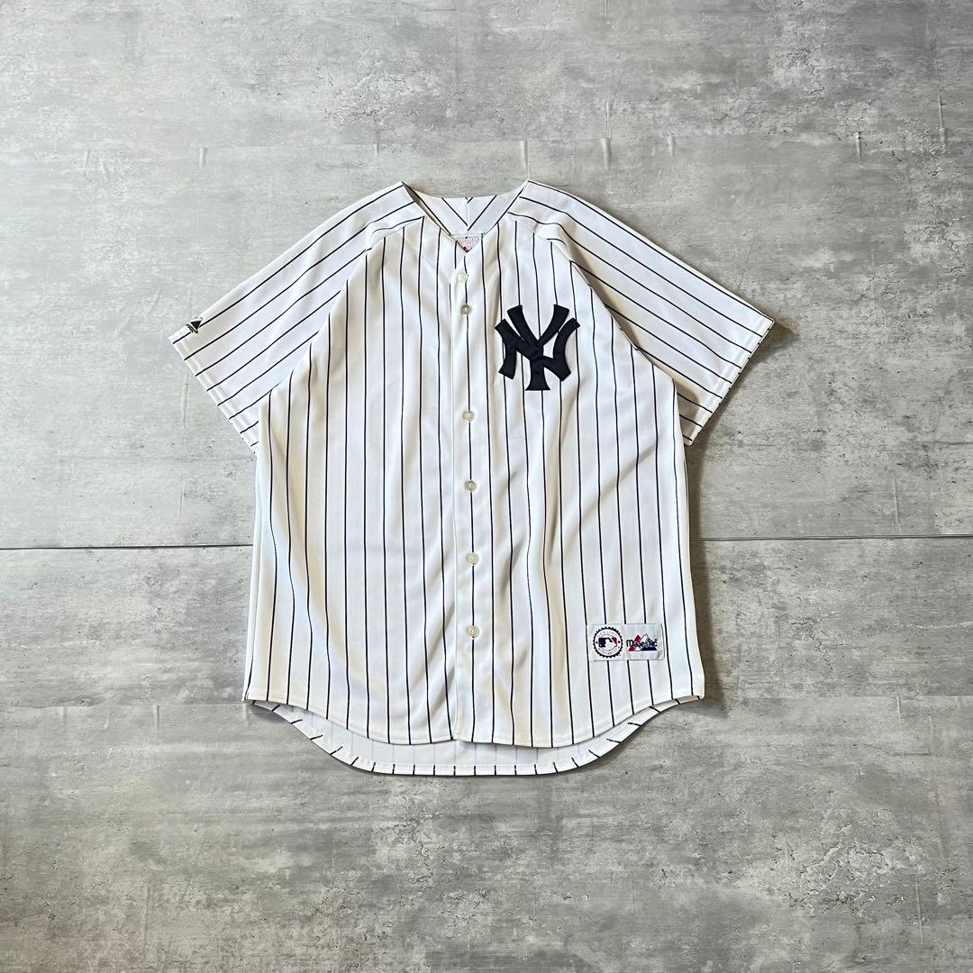 usa製、松井秀喜#55】Majestic MLBヤンキースゲームシャツ野球