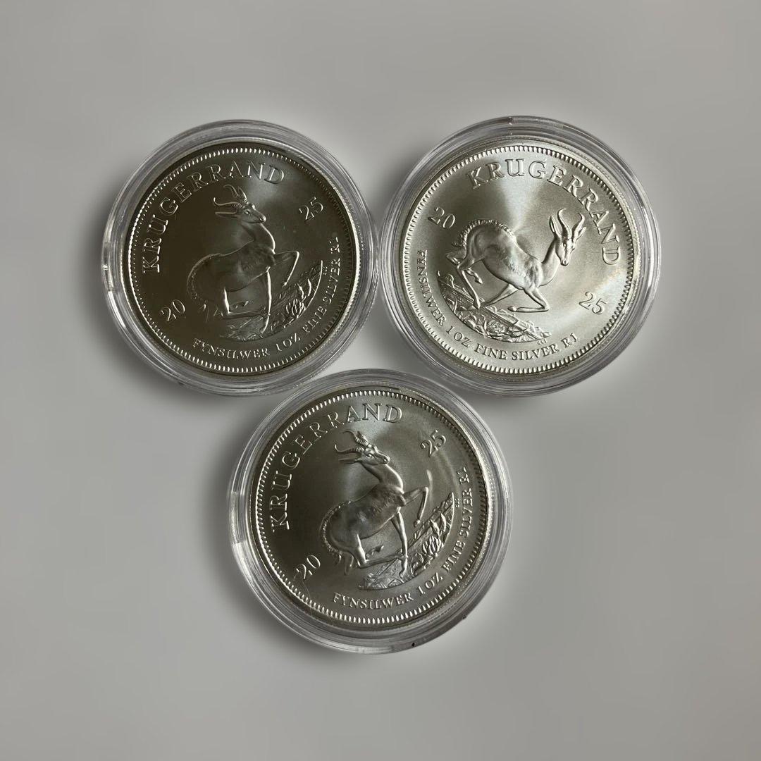 クルーガー銀貨3枚 楽天市場】追跡可 2023 1オンス 南アフリカ クルーガーランド銀貨 39mm