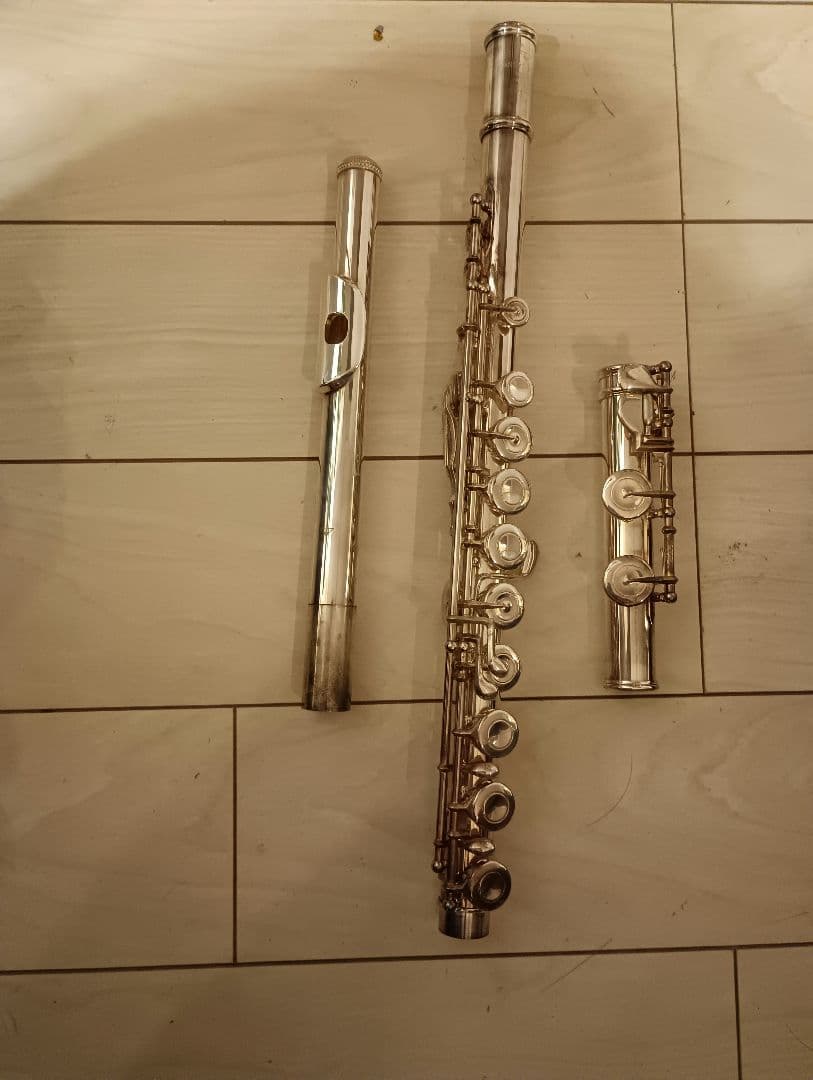 サンキョー　フルート　ハンドメイド　総銀