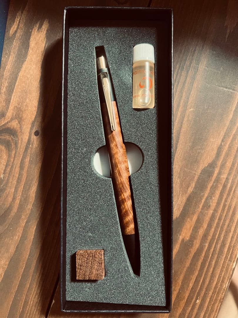 野原工芸 本花梨虎杢 シャーペン 金金具