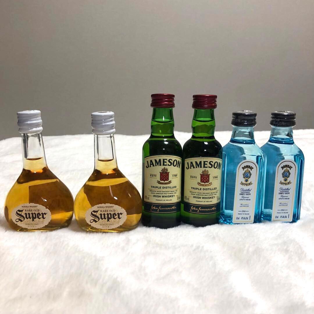 新品未開封】ホテル お酒 ミニチュア ミニボトル 6本セット - メルカリ