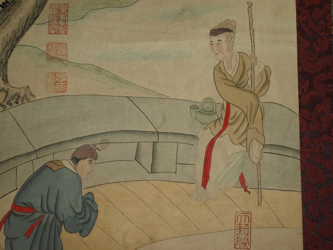 肉筆掛け軸 北宋時代山水図 激安骨董品 中国美术品 BD207A10-2 - メルカリ