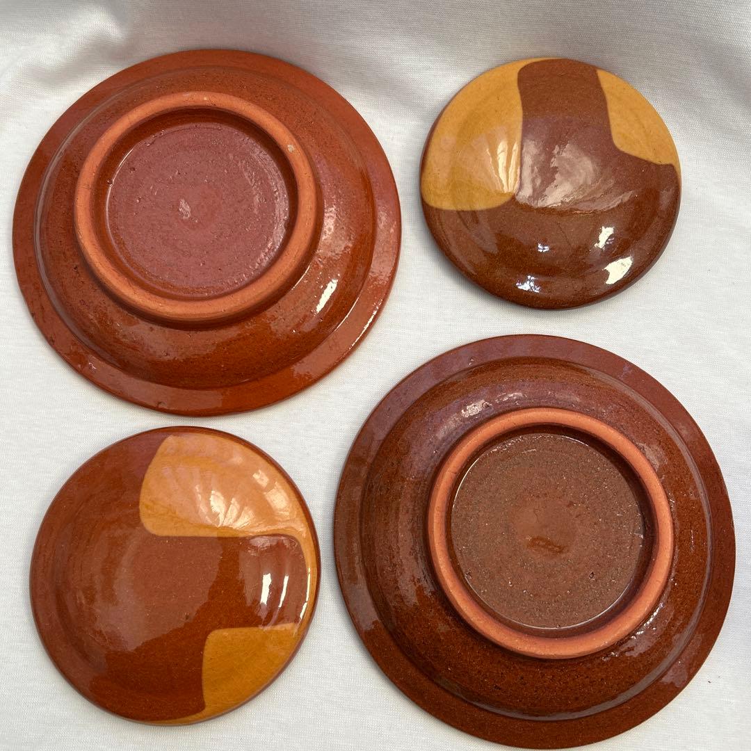 エッグベーカー 湯町窯 2個 民藝 スリップウェア