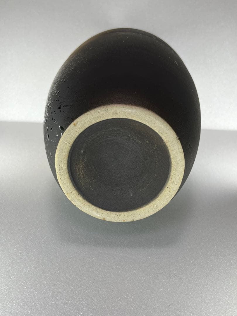 【信楽焼】金彩花絵長花入