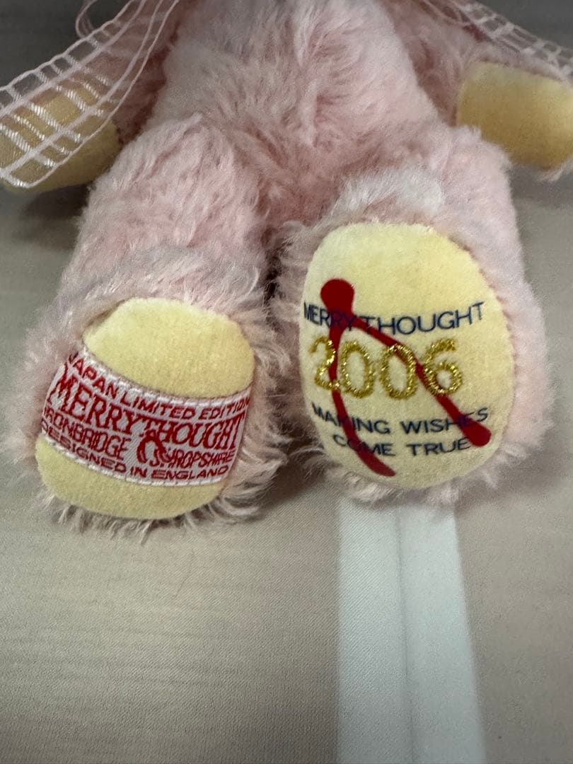 メリーソート 限定テディベア ピンク 2006年記念モデル 世界300体限定