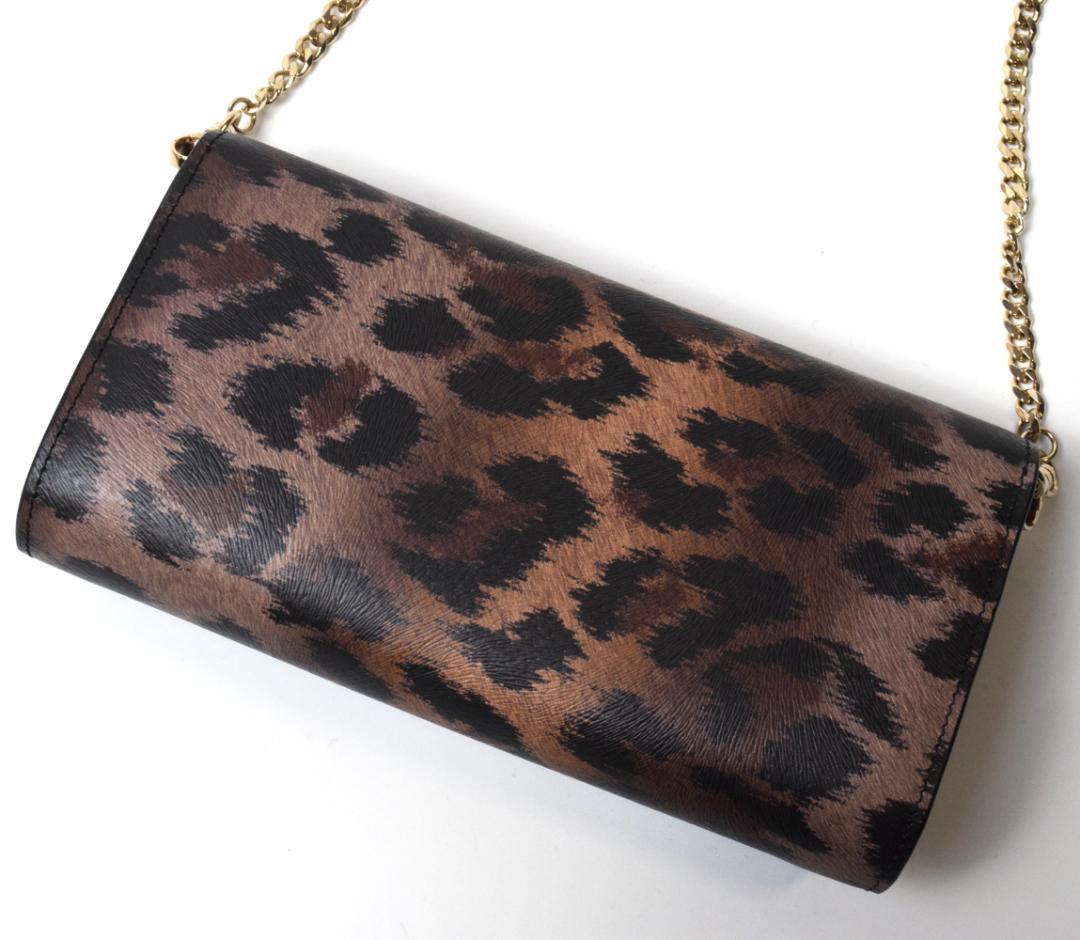 未使用 クリスチャンルブタン LOUBI54 レオパード ウォレットバッグ 財布