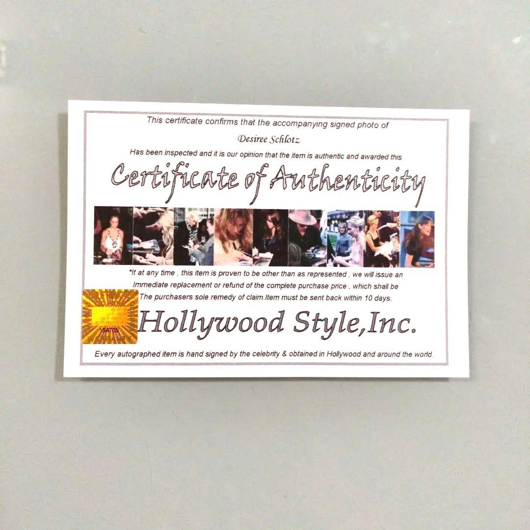 デジレ・シュロッツ直筆サイン2Lサイズ写真…