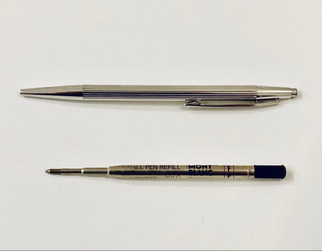 プラチナ仕上げ◇モンブラン高級ボールペン ノブレス1970s MONTBLANC