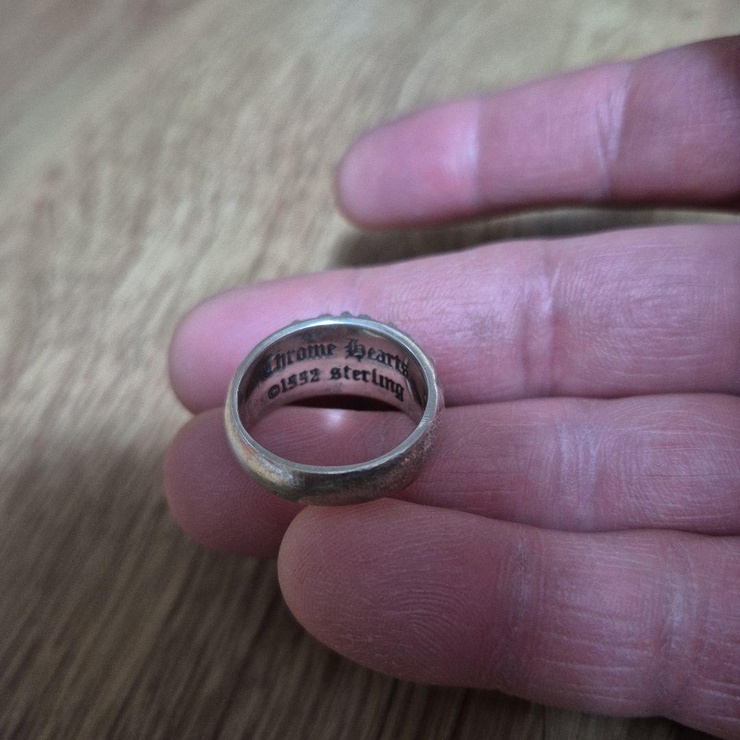 ヴィンテージリングクロムハーツ好きSilver925リングフローラルクロスリング