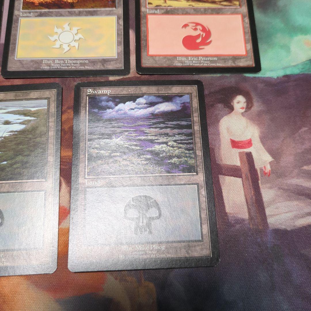 MTG ユーロランド 平地 森 沼 山 5種セット